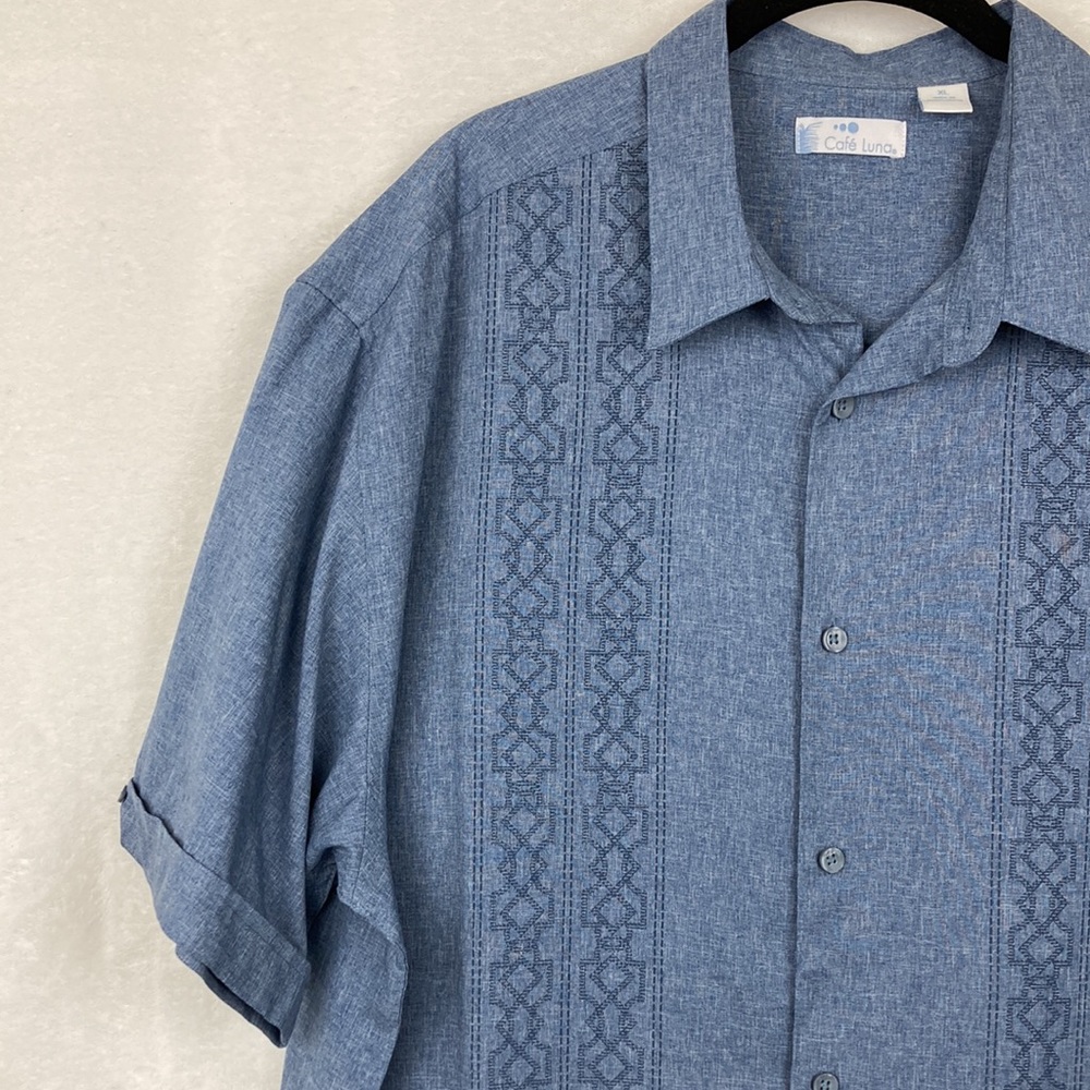 Cafe Luna Men’s Casual Button Down Shirt sz XL 0008 - Picture 3 of 10